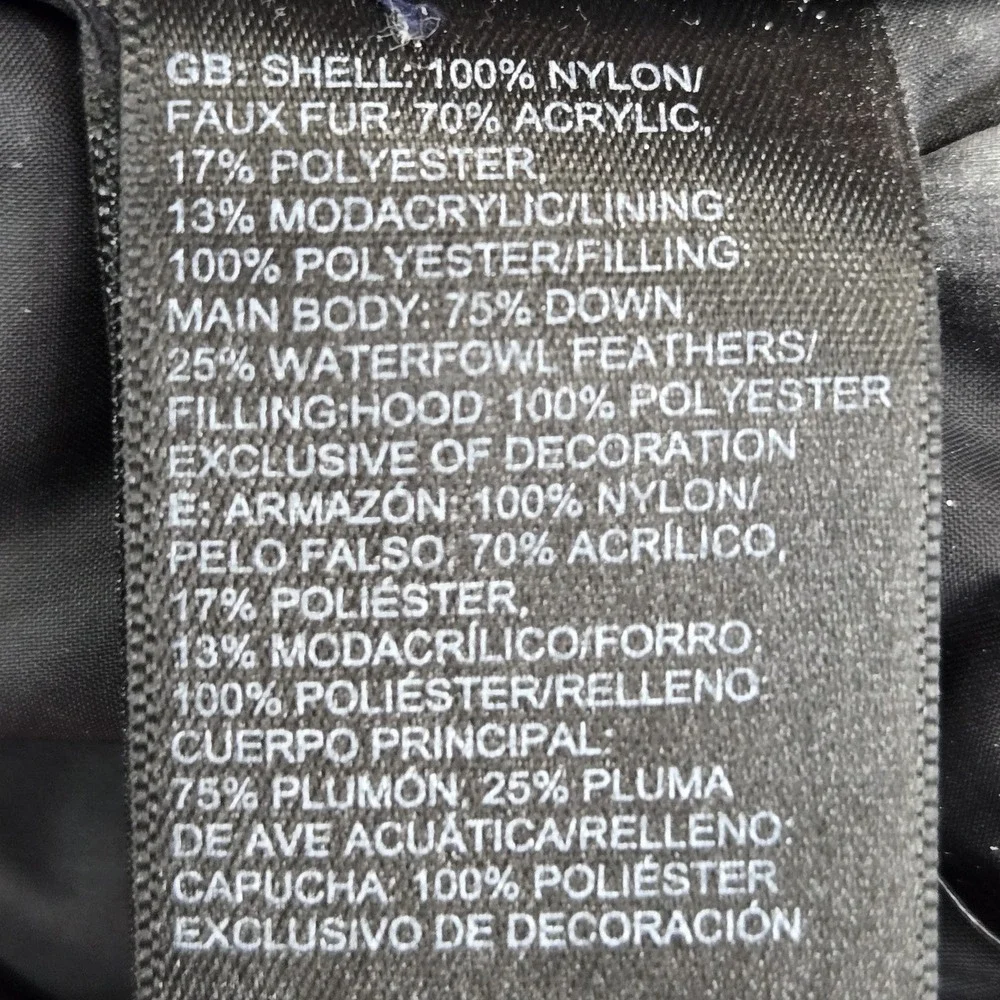 The North Face Boys Jacket XXS (5) Blue Nylon Down Hooded